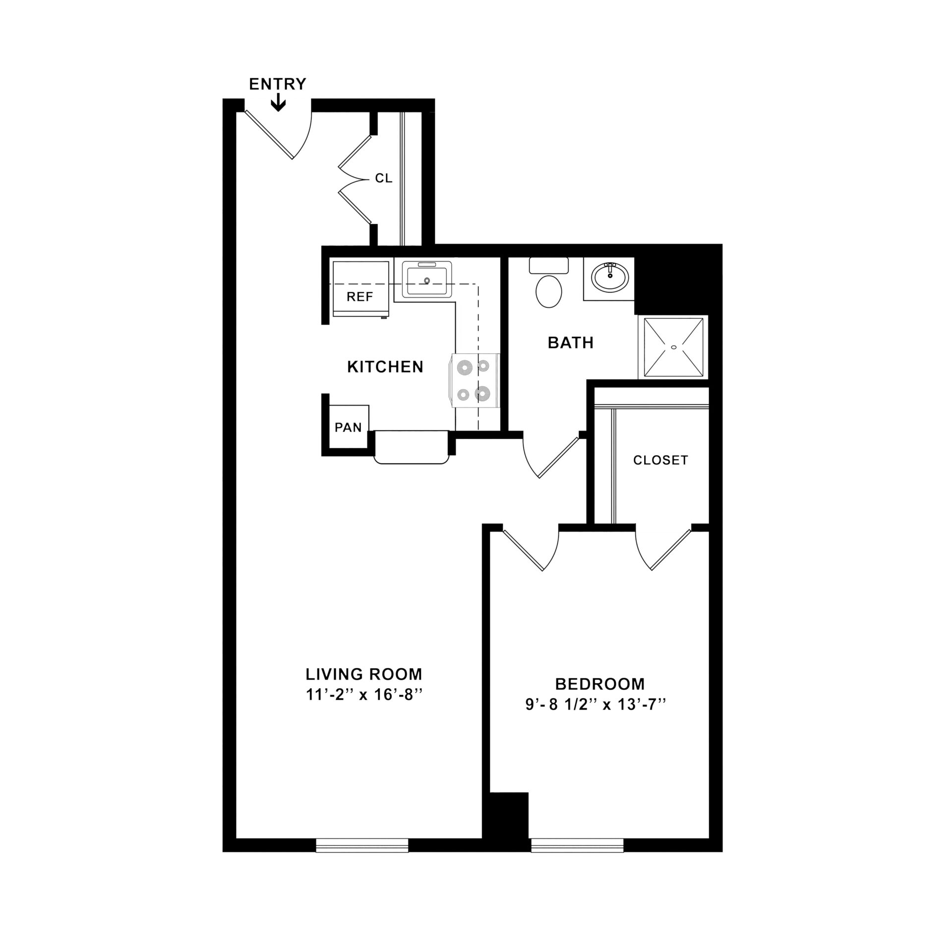 Apartment B 1 Bedroom 1 Bathroom at Weinberg Terrace Apartment B 1 Bedroom 1 Bathroom at Weinberg Terrace